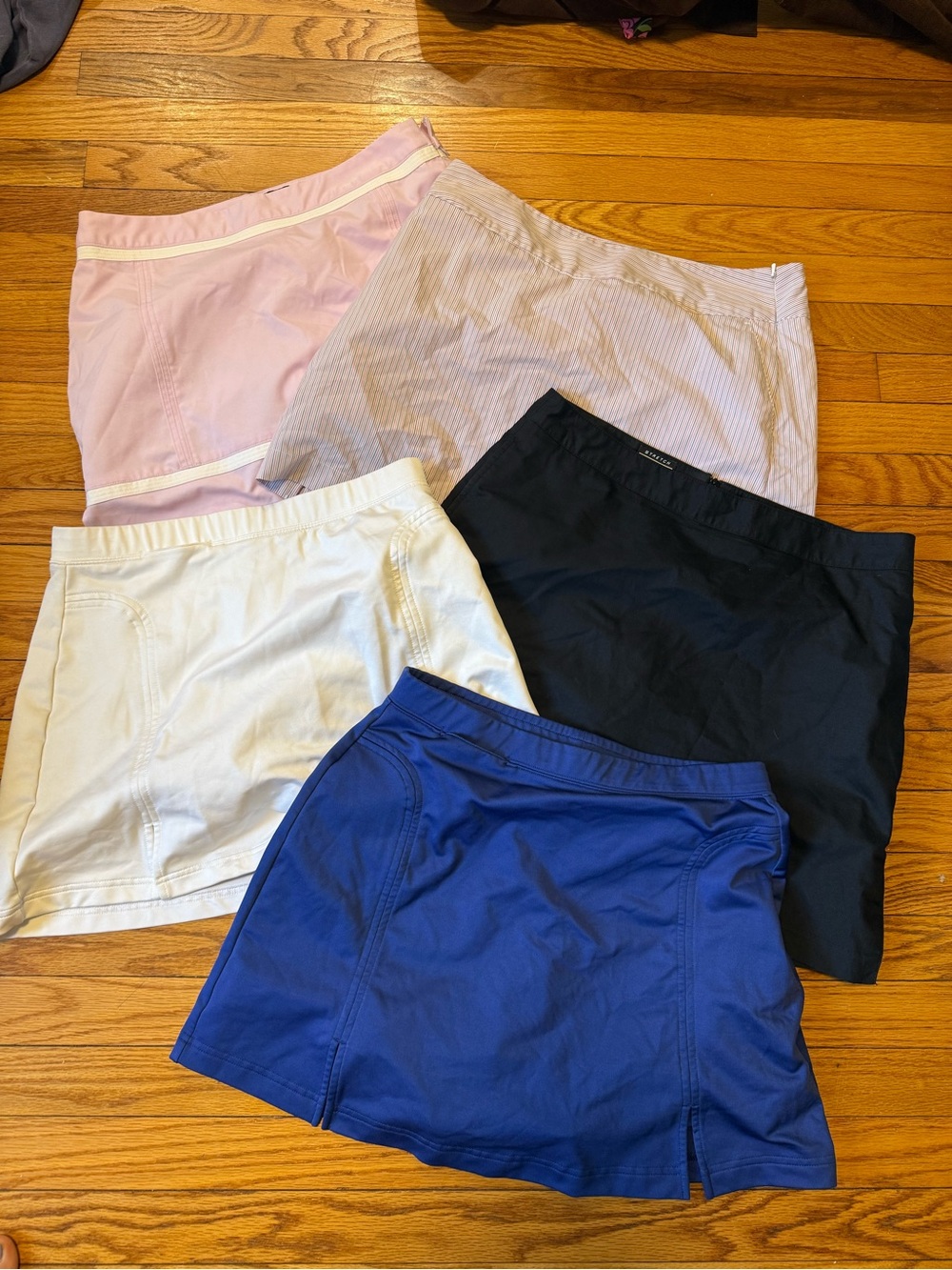 Women’s Athletic Skort Collection - Blue, Black, White, Light Pink, Lavender